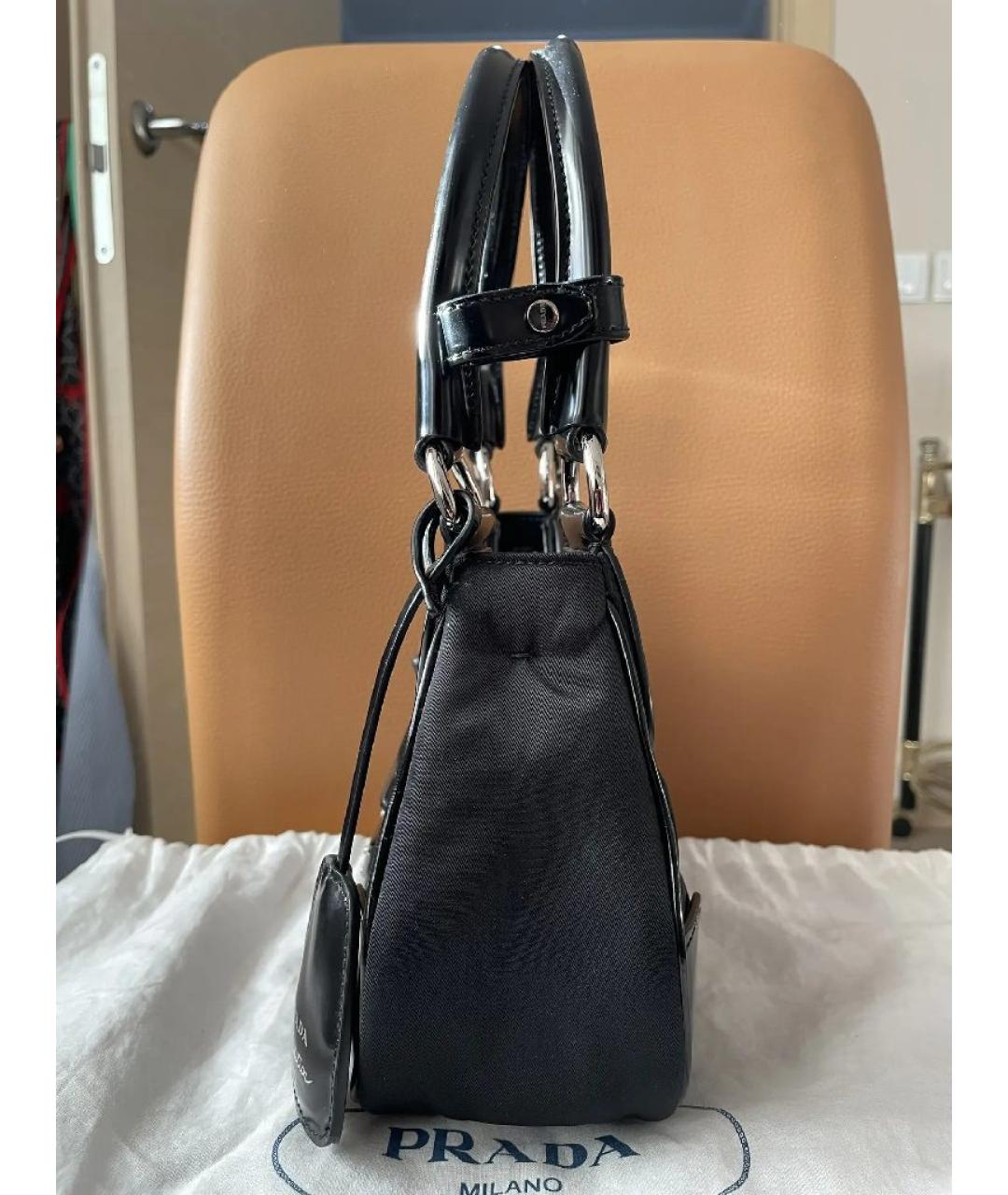 PRADA Черная сумка с короткими ручками, фото 3