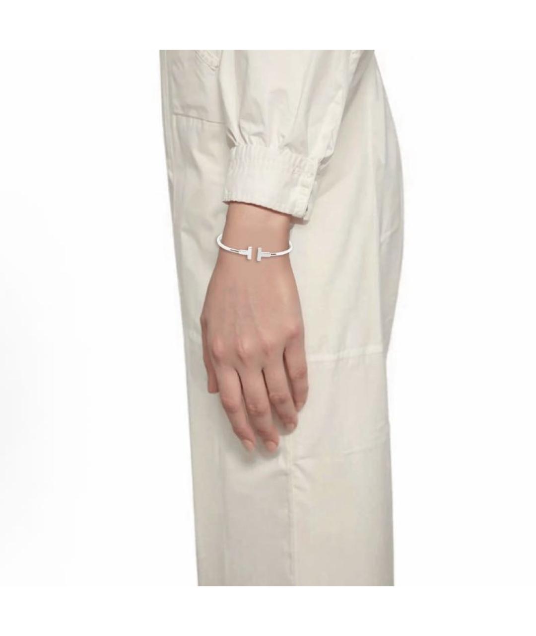 TIFFANY&CO Серебрянный браслет из белого золота, фото 5