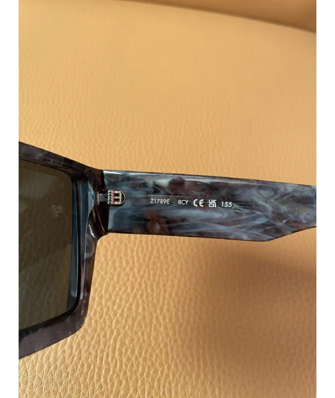 LOUIS VUITTON Антрацитовые пластиковые солнцезащитные очки, фото 5