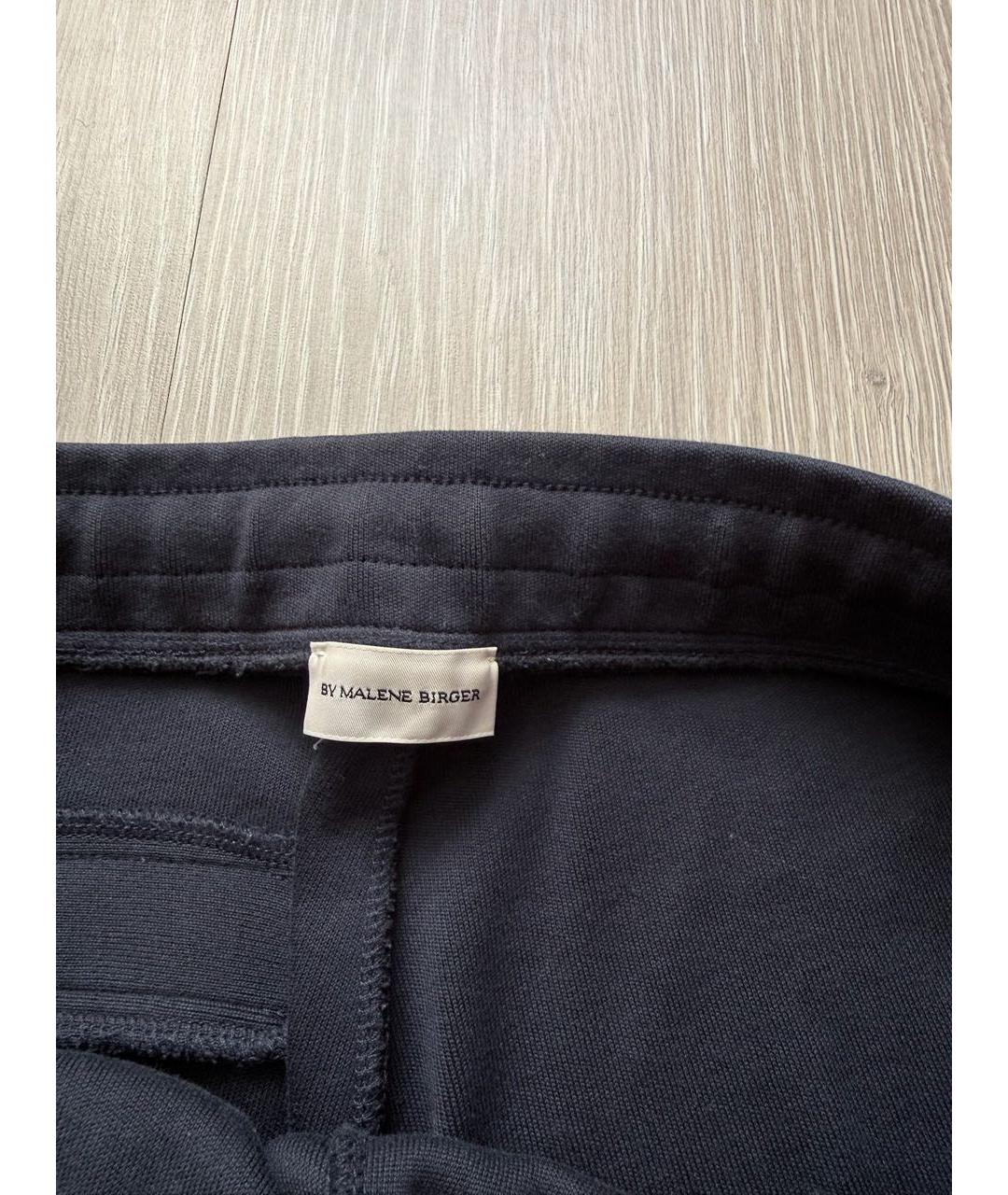BY MALENE BIRGER Темно-синие хлопковые спортивные брюки и шорты, фото 4