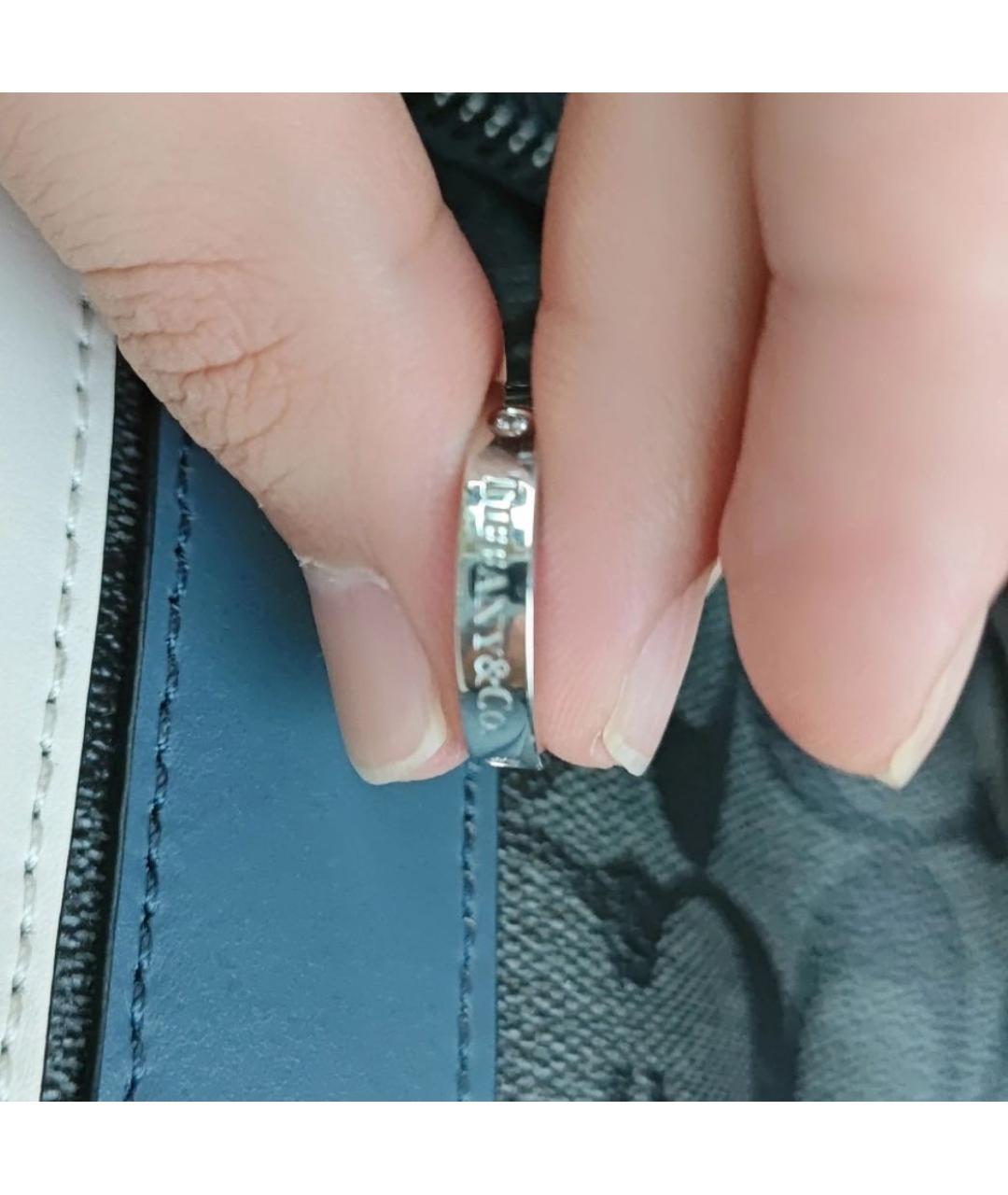 TIFFANY&CO Серебряное платиновое кольцо, фото 6