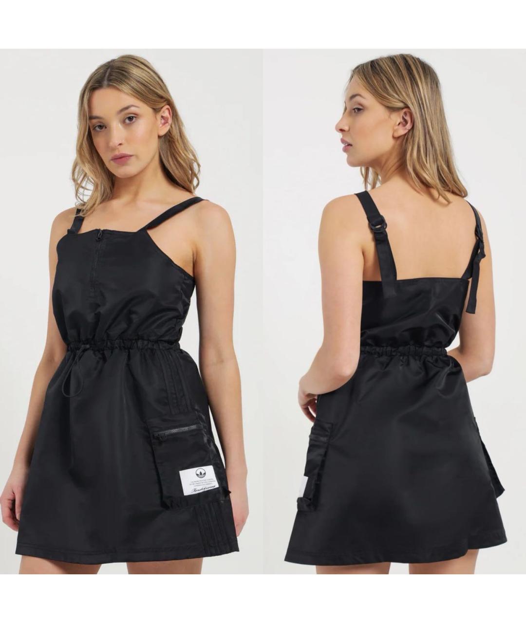 ADIDAS Черное полиэстеровое повседневное платье, фото 7