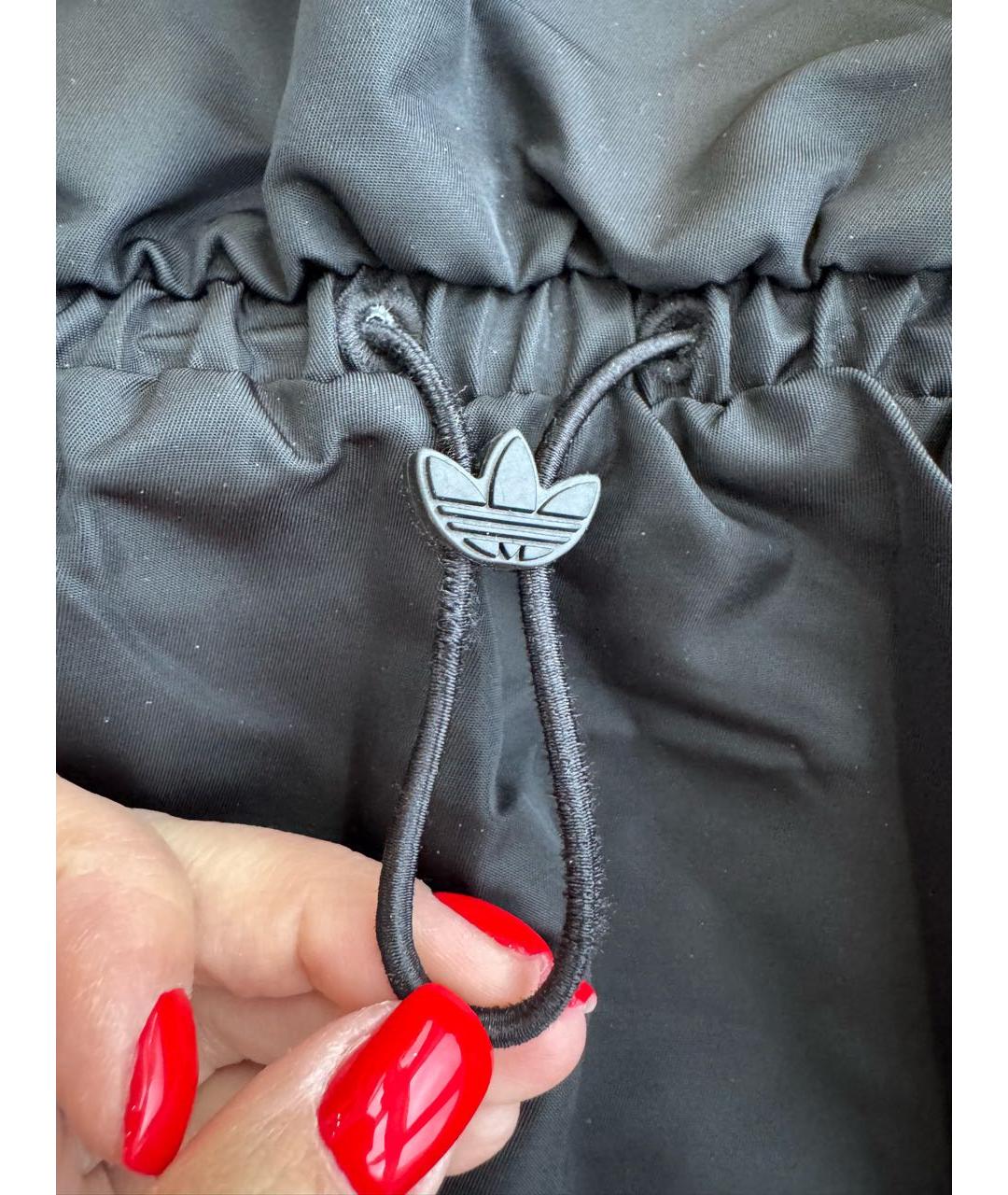 ADIDAS Черное полиэстеровое повседневное платье, фото 5