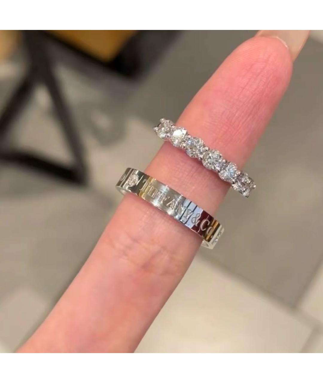 TIFFANY&CO Серебряное платиновое кольцо, фото 3
