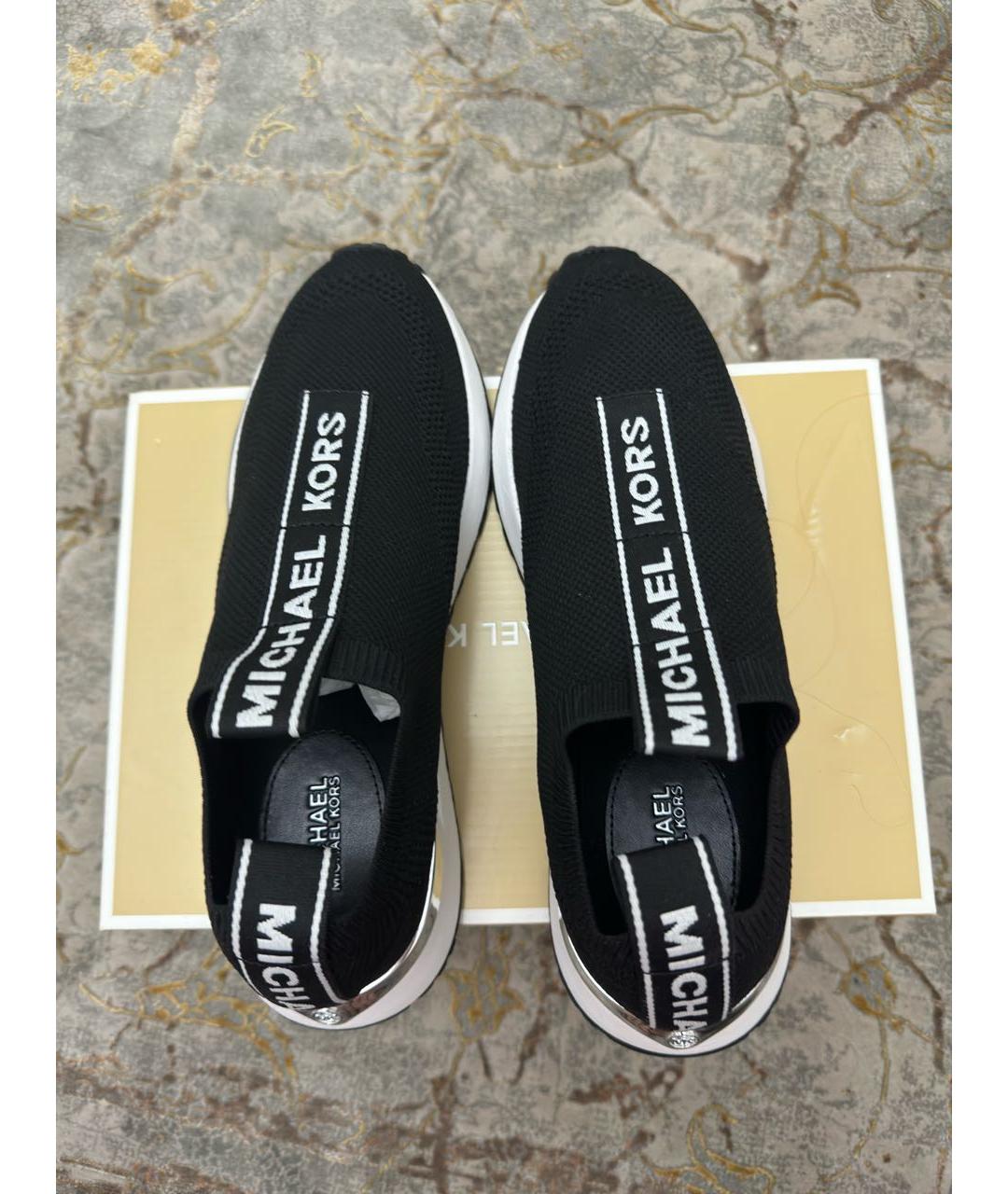 MICHAEL KORS Черные текстильные кроссовки, фото 3