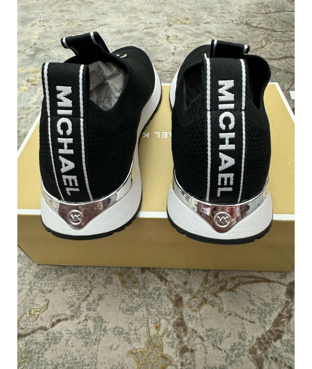 MICHAEL KORS Черные текстильные кроссовки, фото 4