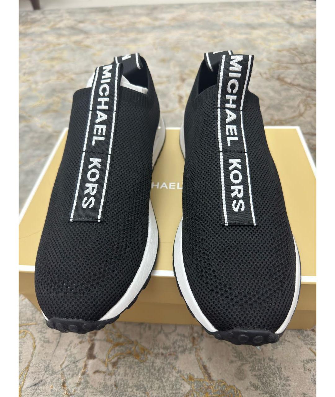 MICHAEL KORS Черные текстильные кроссовки, фото 2