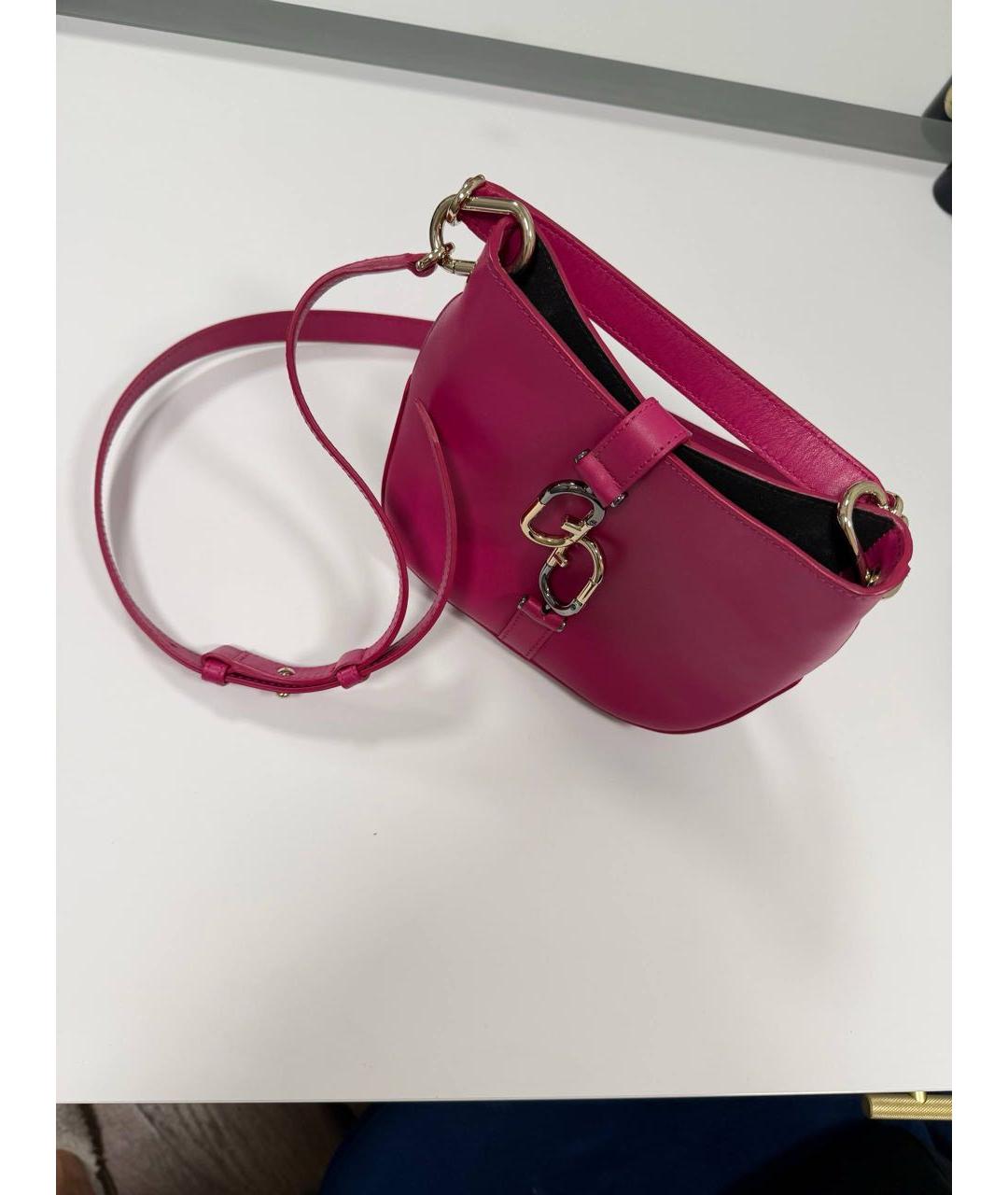 FURLA Розовая кожаная сумка через плечо, фото 2