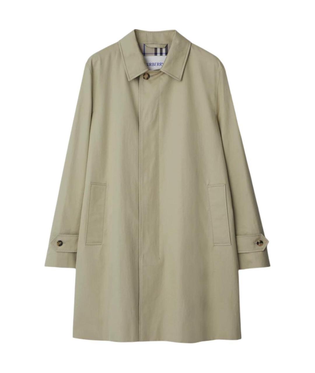 BURBERRY Хаки тренч / плащ, фото 1