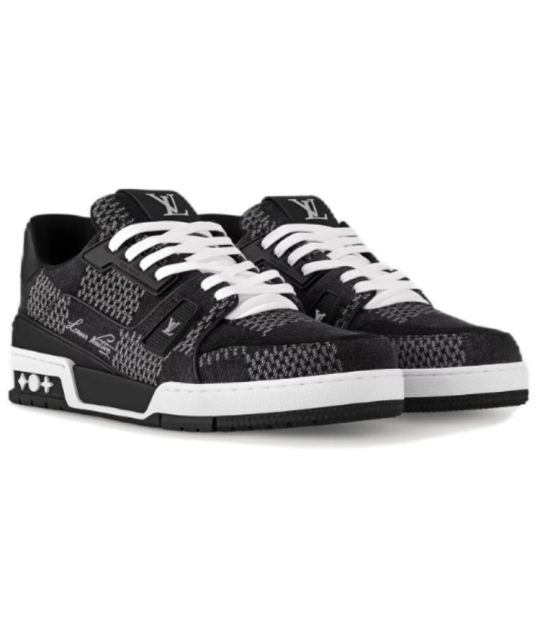 LOUIS VUITTON Черные кроссовки, фото 3