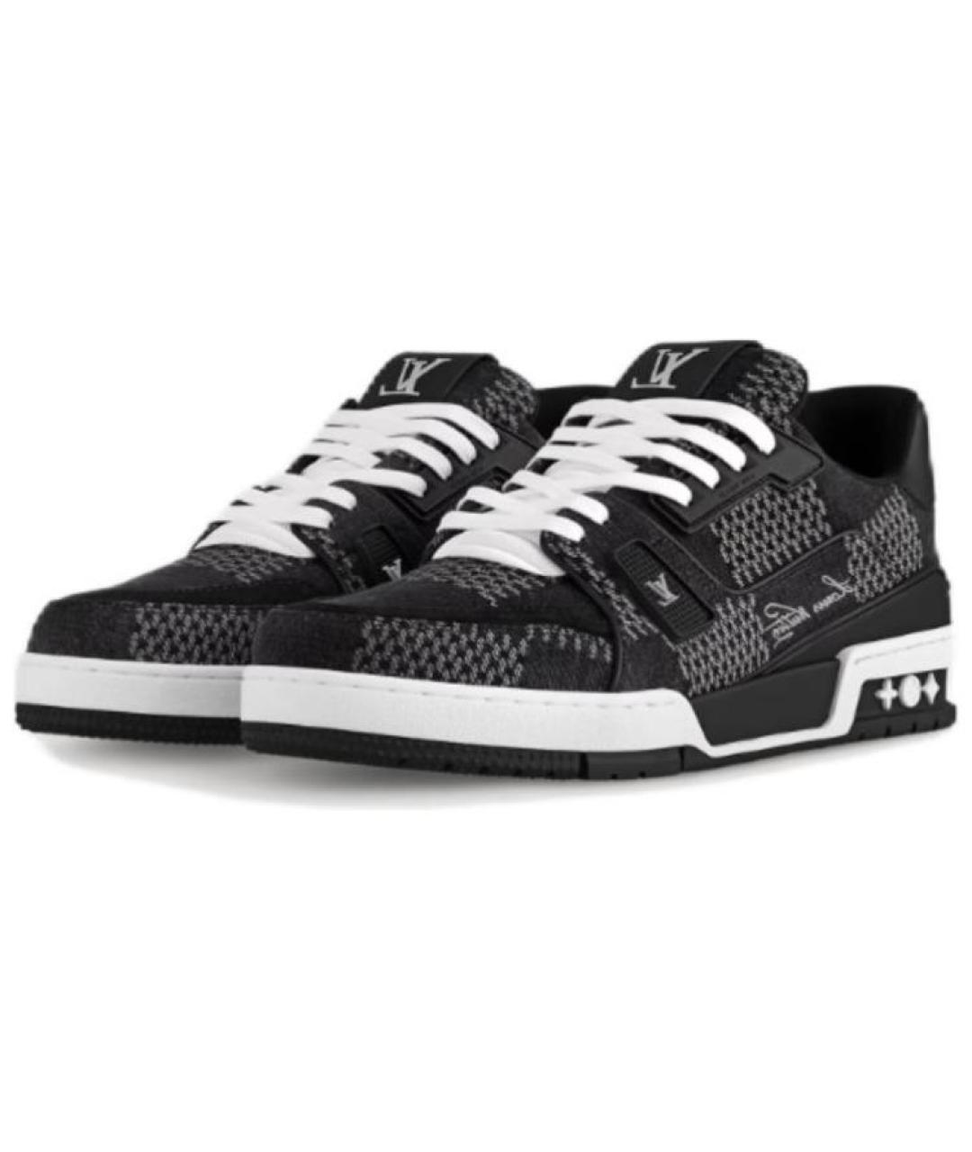 LOUIS VUITTON Черные кроссовки, фото 4