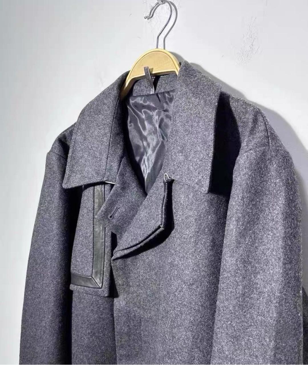 CHRISTIAN DIOR Темно-синее шерстяное пальто, фото 2