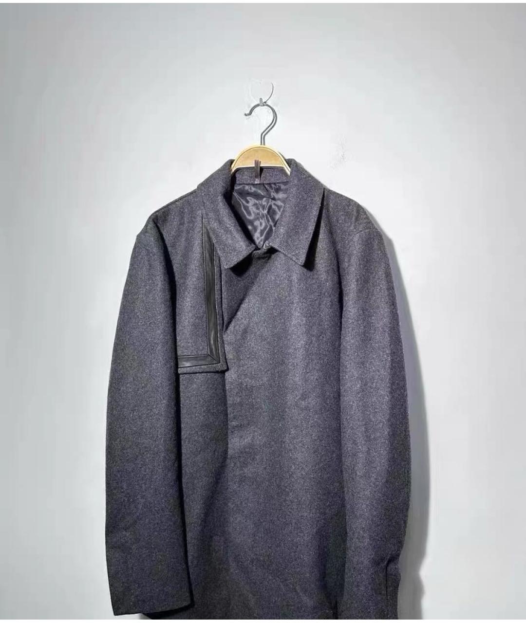 CHRISTIAN DIOR Темно-синее шерстяное пальто, фото 3