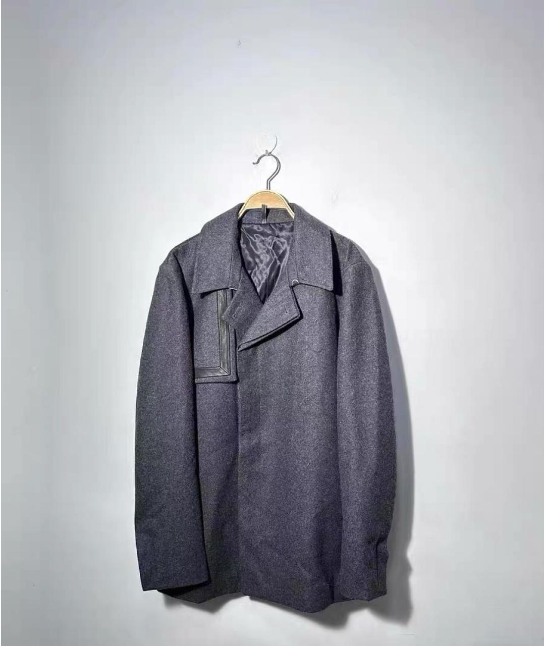 CHRISTIAN DIOR Темно-синее шерстяное пальто, фото 7