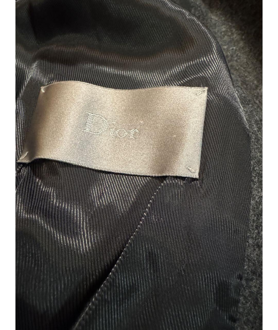 CHRISTIAN DIOR Темно-синее шерстяное пальто, фото 5