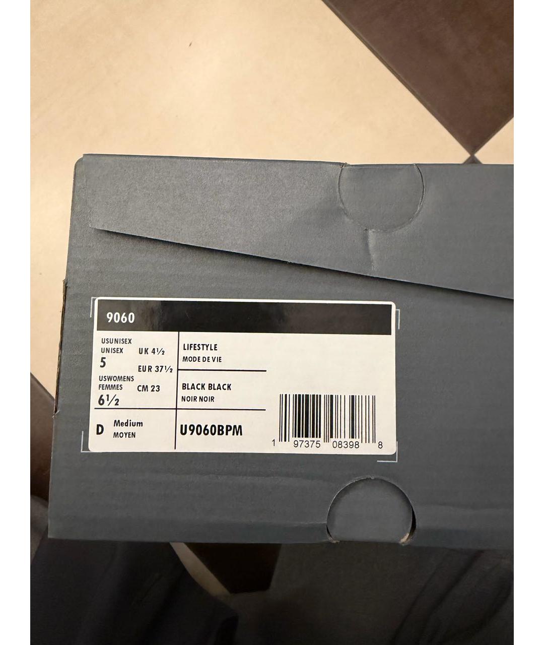 NEW BALANCE Черные текстильные кроссовки, фото 5