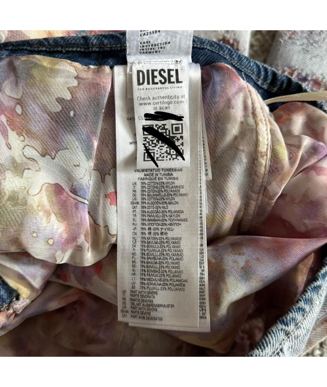 DIESEL Мульти хлопковые джинсы клеш, фото 8