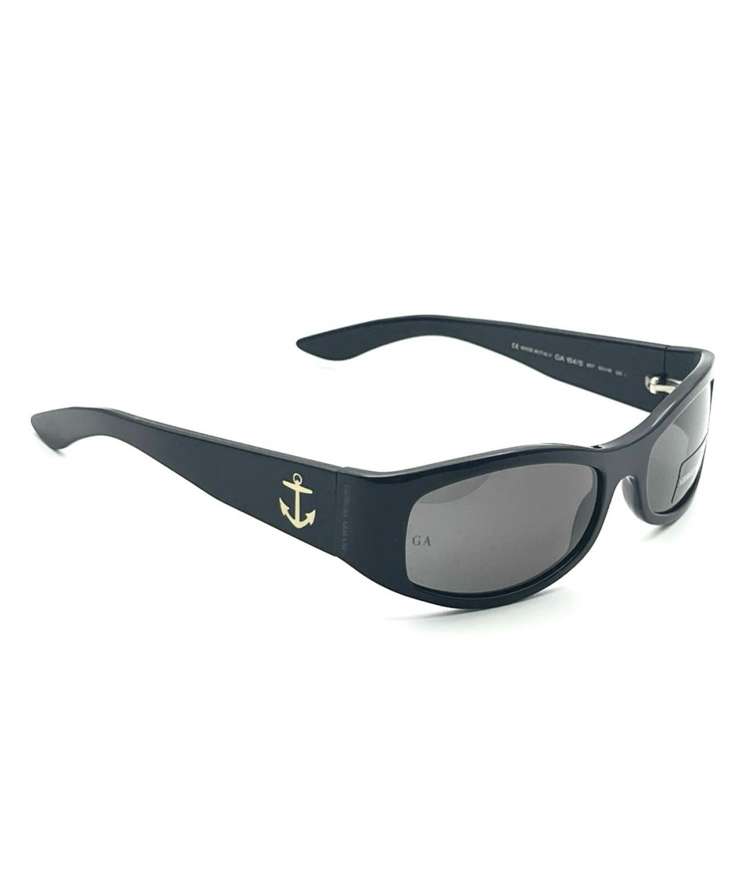 GIORGIO ARMANI Черные пластиковые солнцезащитные очки, фото 4