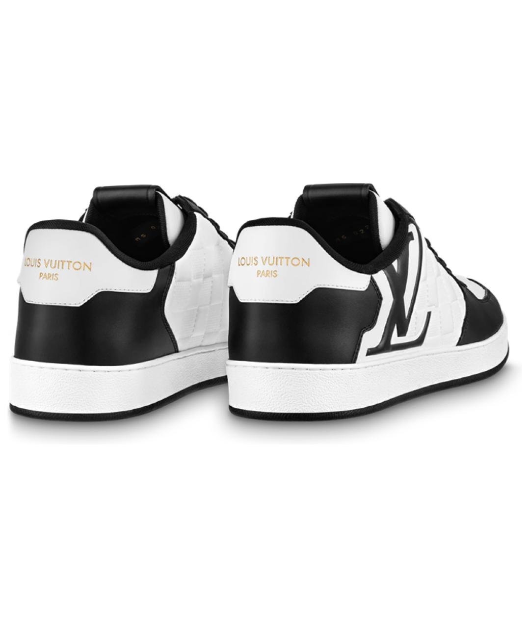 LOUIS VUITTON Белые кожаные низкие кроссовки / кеды, фото 3