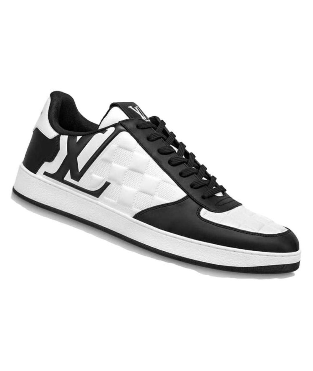 LOUIS VUITTON Белые кожаные низкие кроссовки / кеды, фото 2