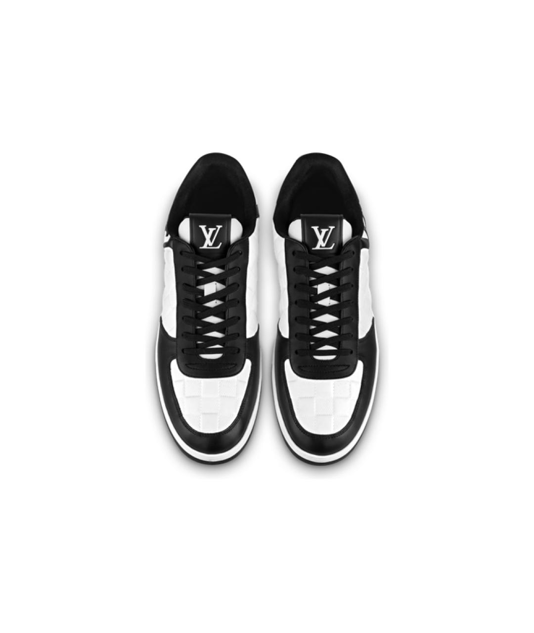 LOUIS VUITTON Белые кожаные низкие кроссовки / кеды, фото 4