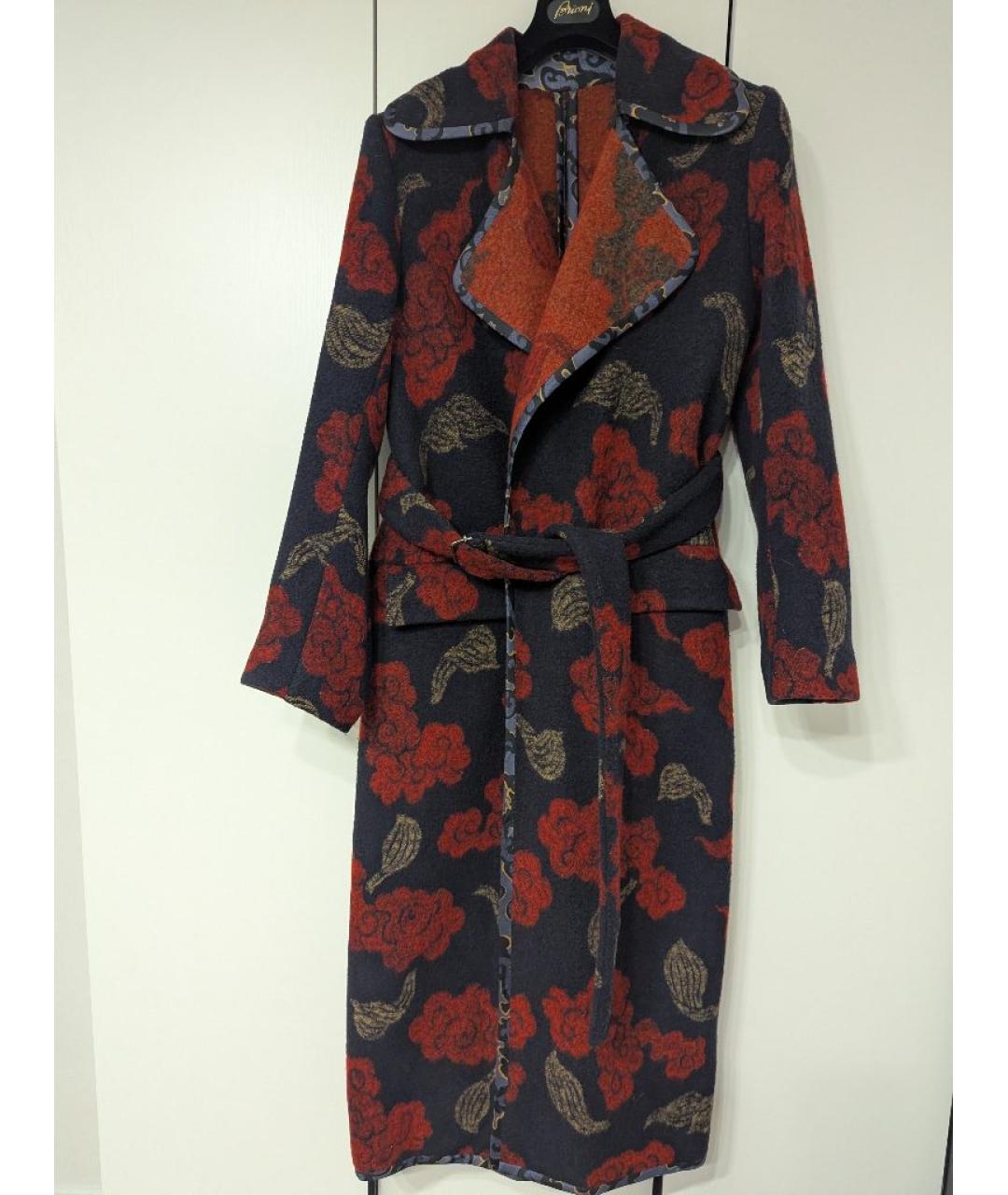 DRIES VAN NOTEN Мульти шерстяное пальто, фото 10