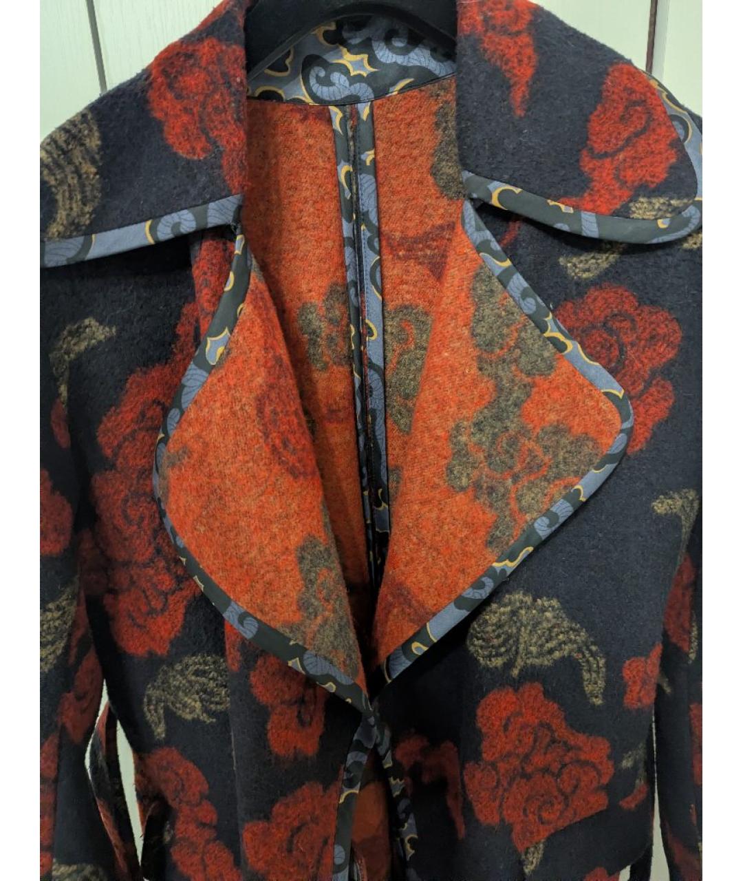 DRIES VAN NOTEN Мульти шерстяное пальто, фото 4