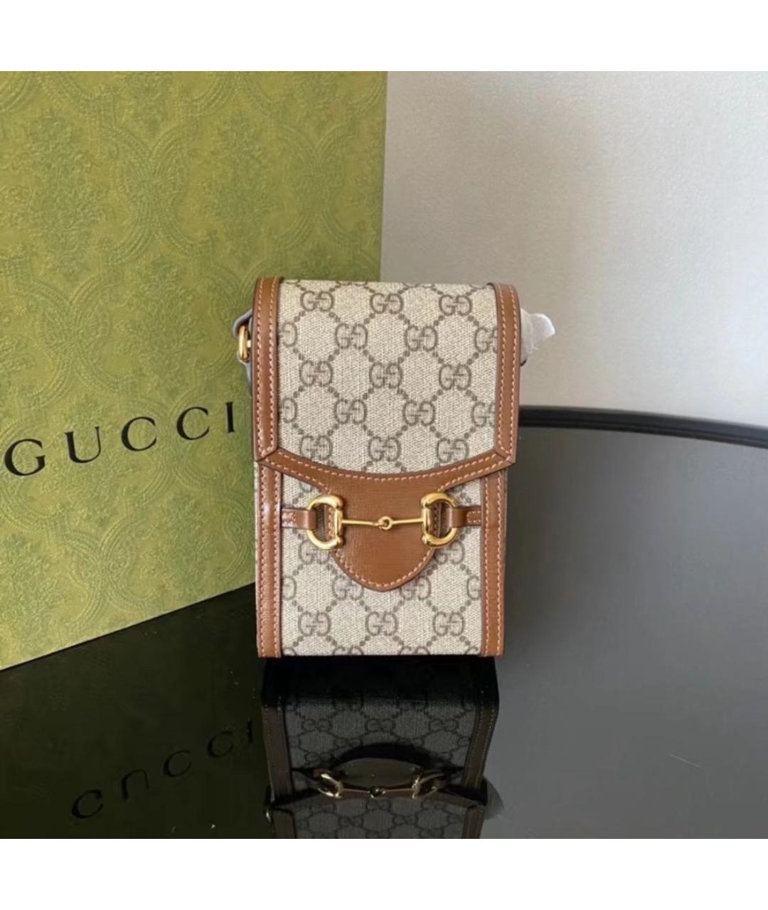 GUCCI Коричневая сумка через плечо, фото 2