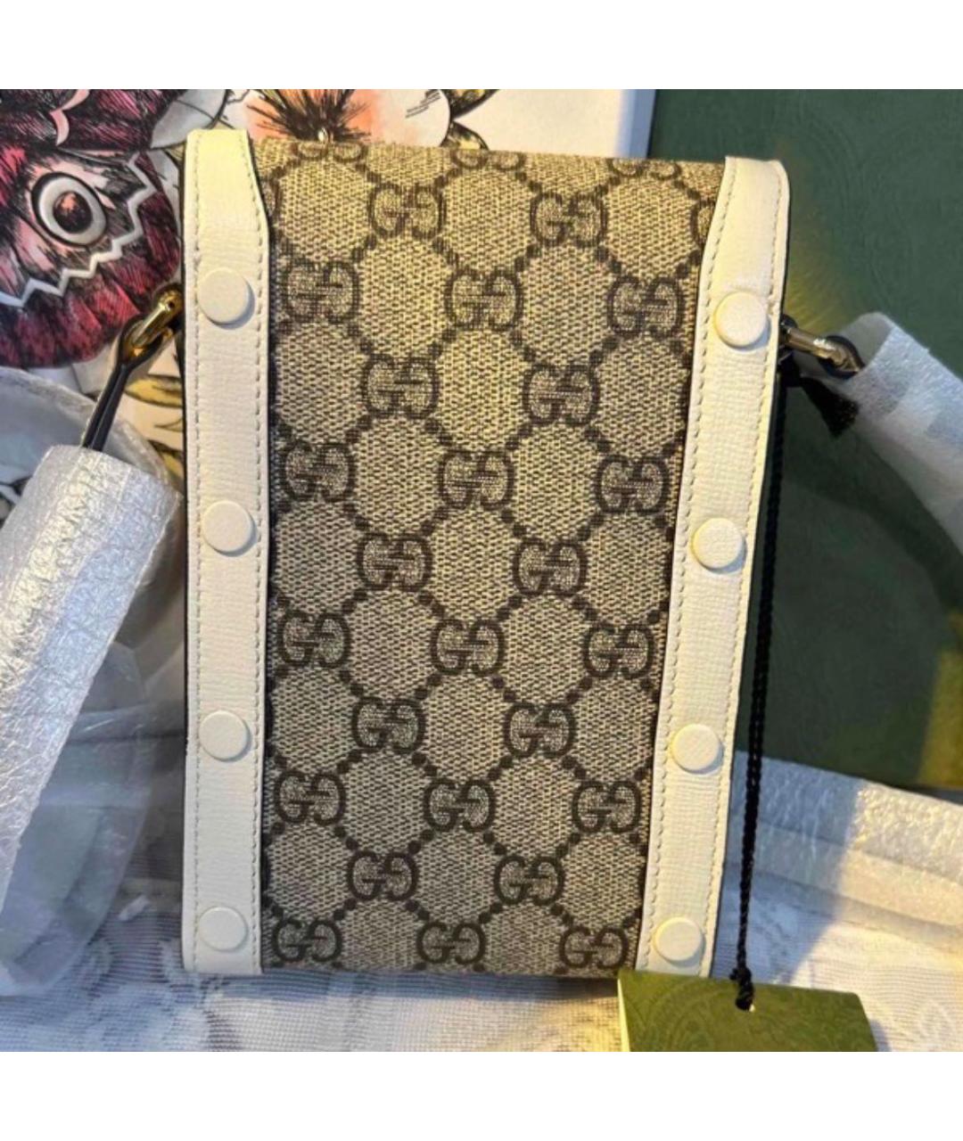 GUCCI Белая сумка через плечо, фото 3