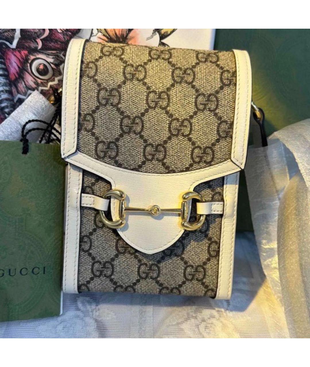GUCCI Белая сумка через плечо, фото 2