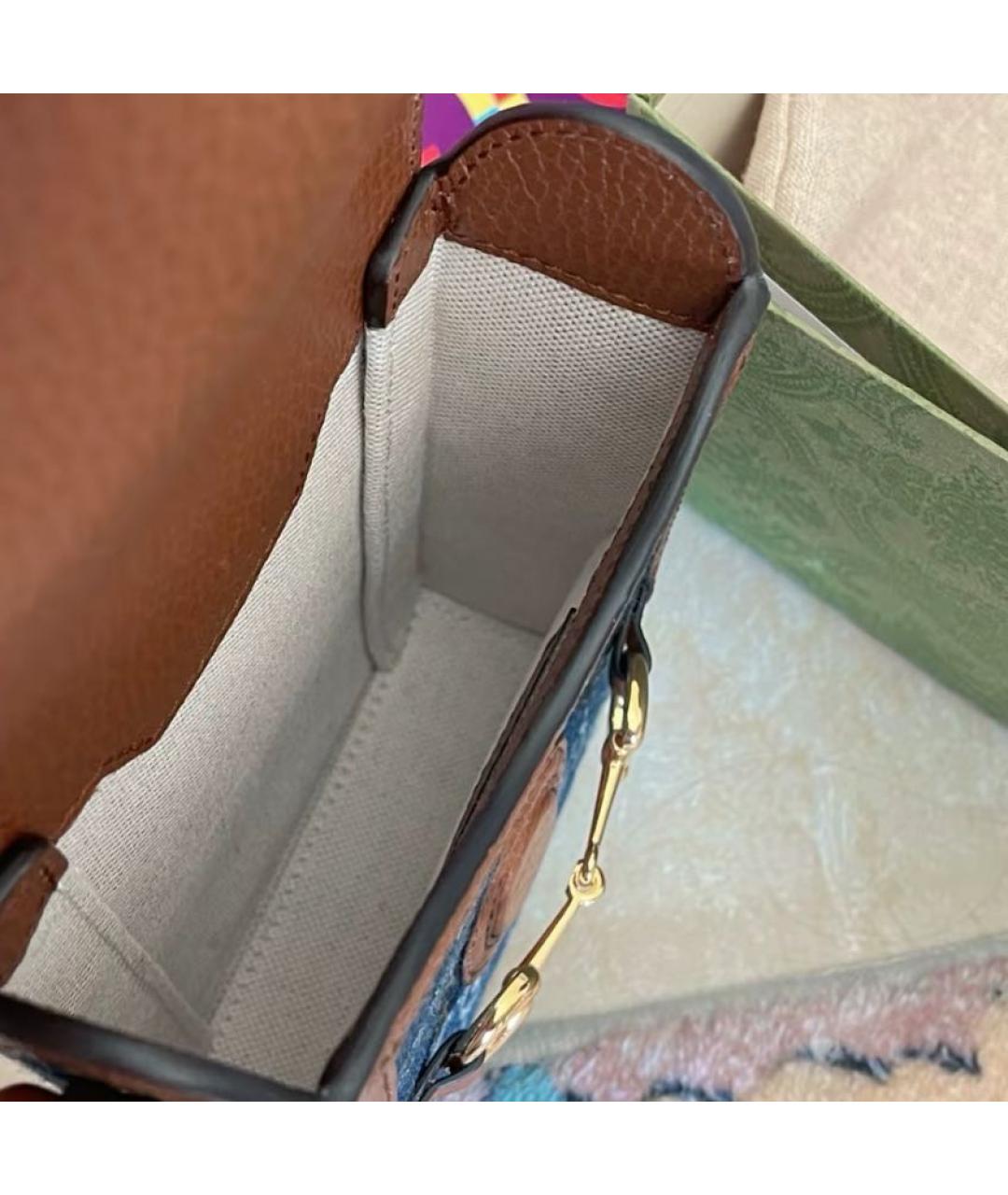 GUCCI Темно-синяя сумка через плечо, фото 3