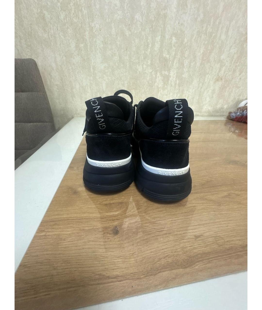 GIVENCHY Черные текстильные низкие кроссовки / кеды, фото 4