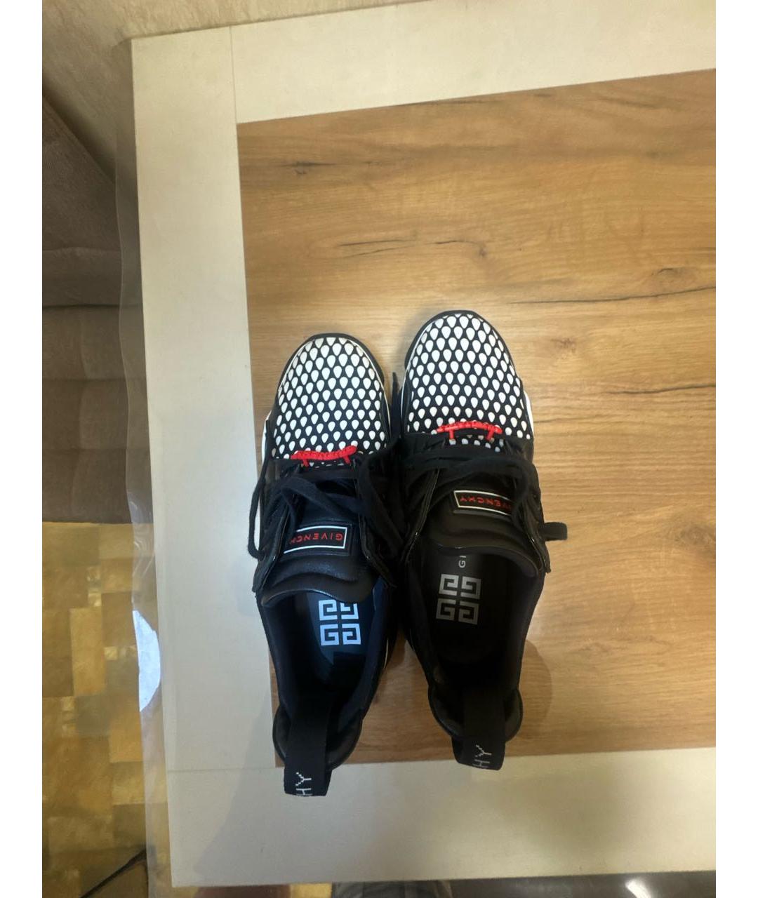 GIVENCHY Черные текстильные низкие кроссовки / кеды, фото 2