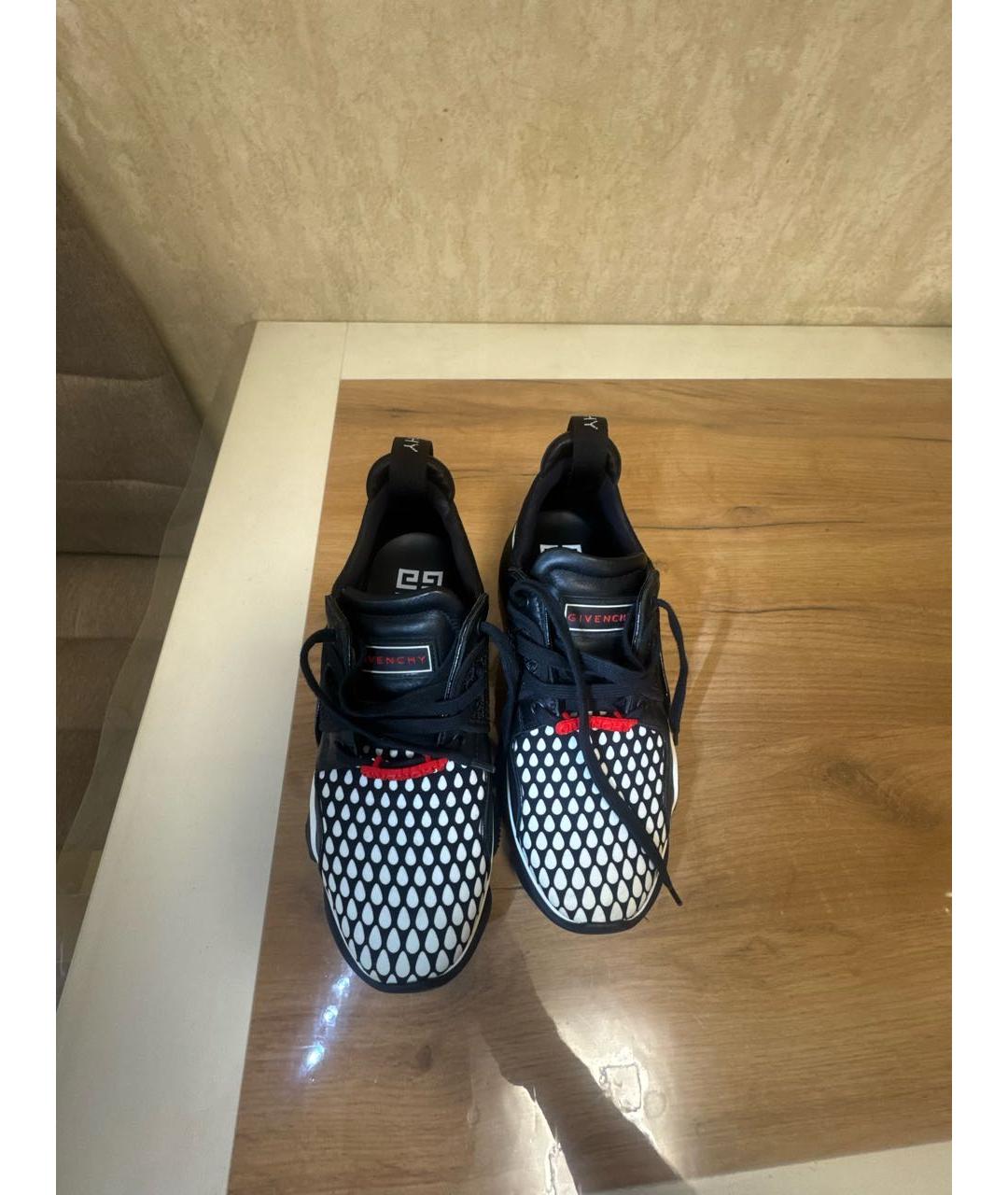 GIVENCHY Черные текстильные низкие кроссовки / кеды, фото 3
