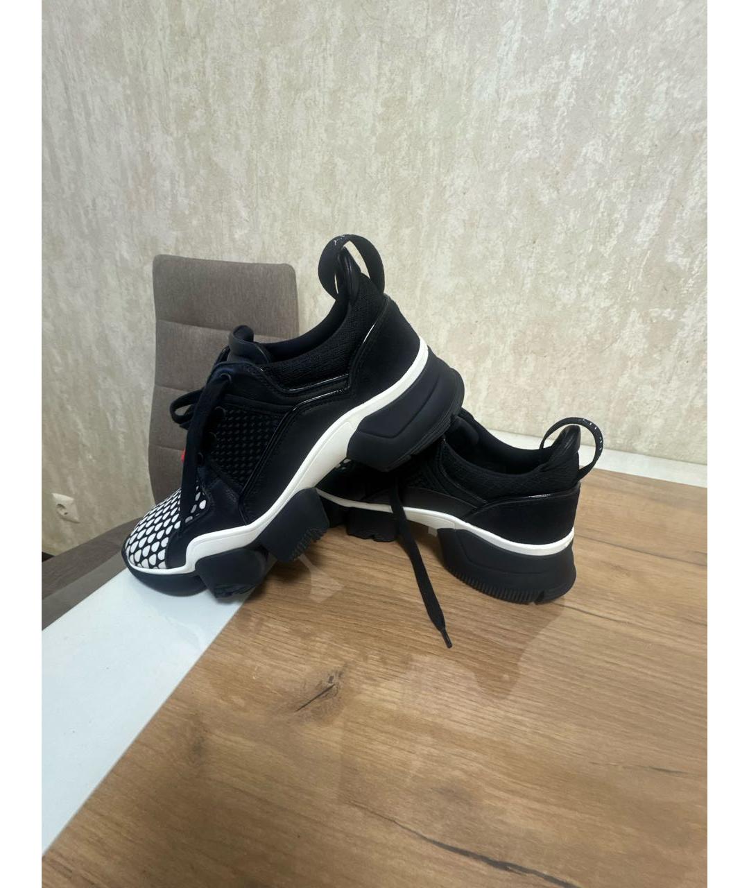 GIVENCHY Черные текстильные низкие кроссовки / кеды, фото 6