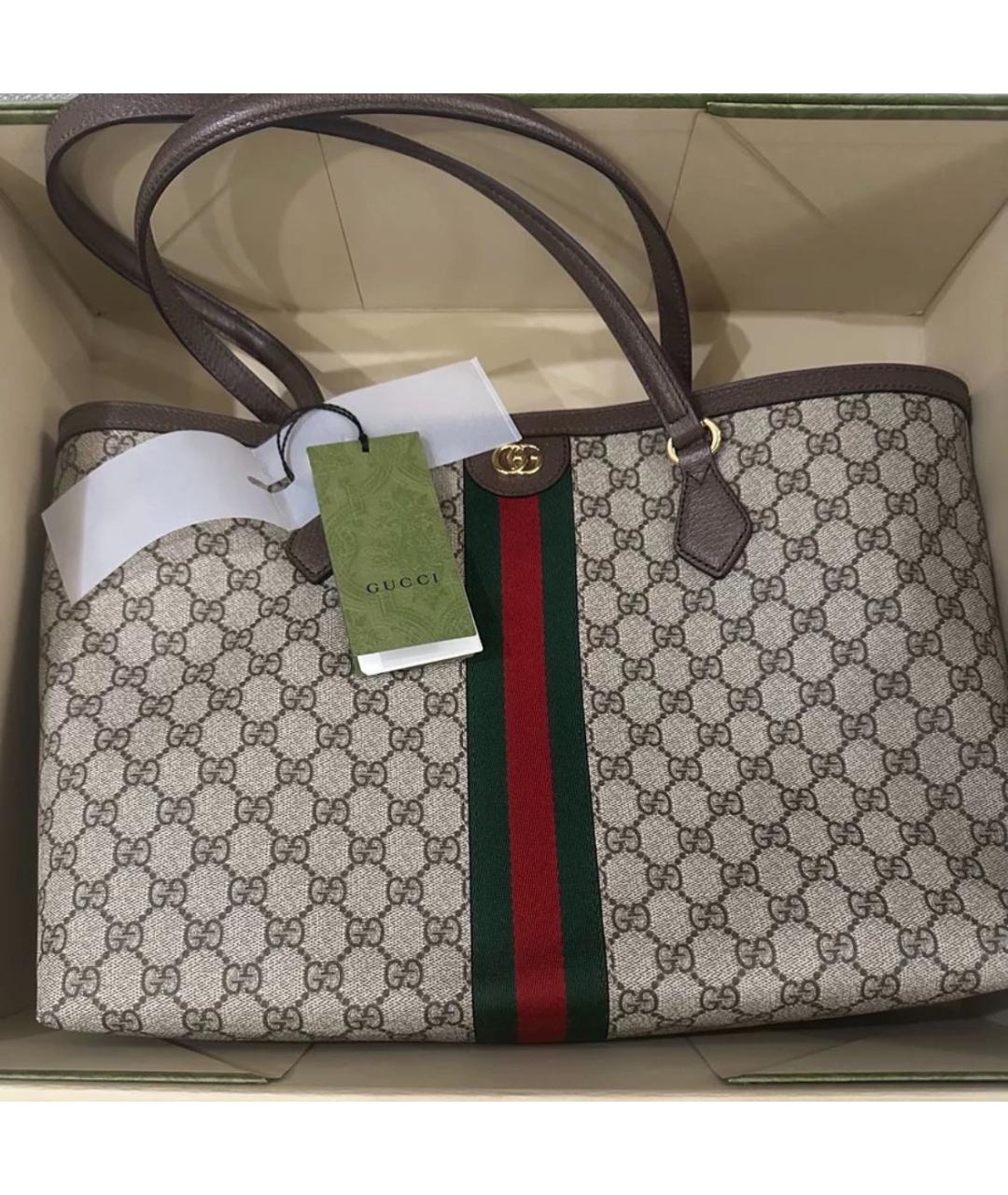GUCCI Бежевая сумка тоут, фото 2