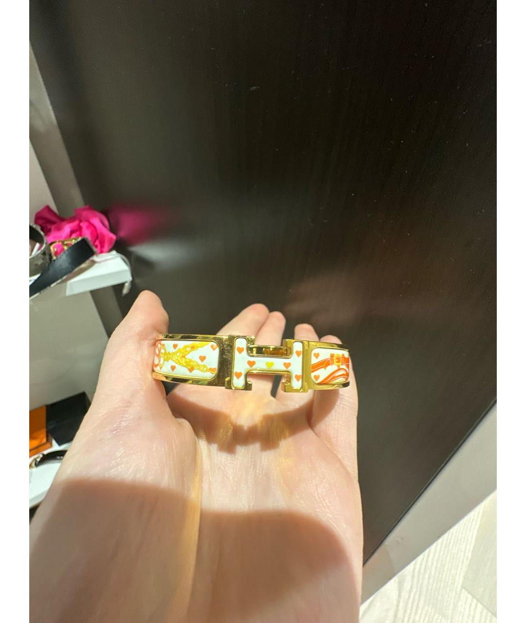 HERMES Желтый браслет, фото 2