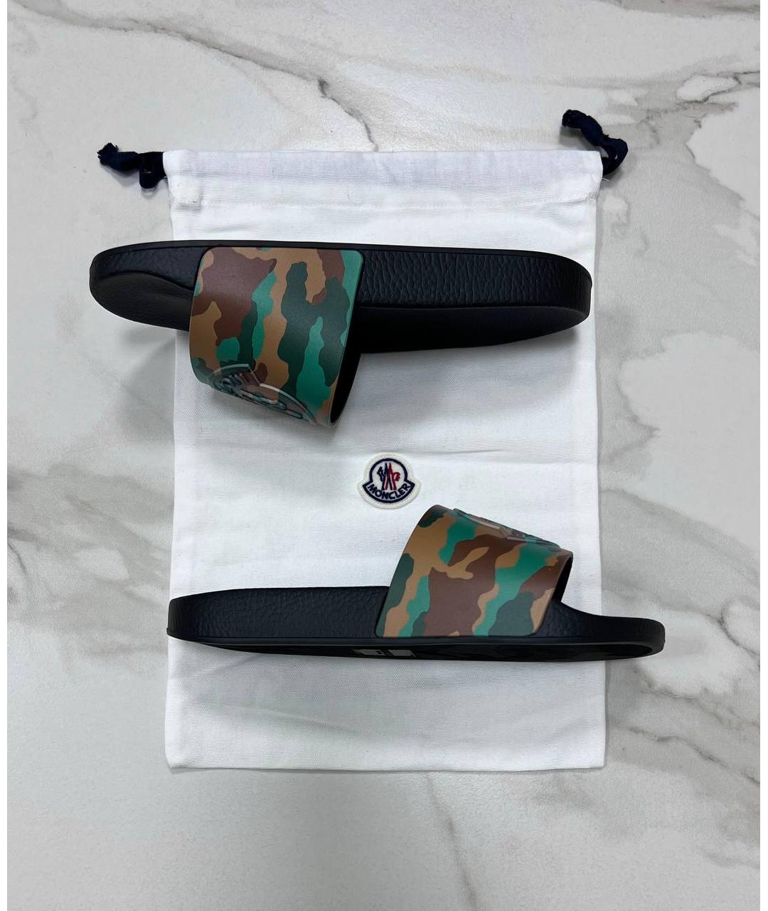 MONCLER Мульти шлепанцы, фото 7