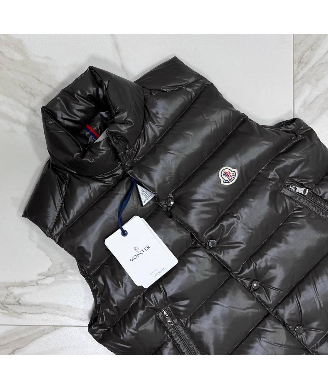 MONCLER Коричневый жилет, фото 2