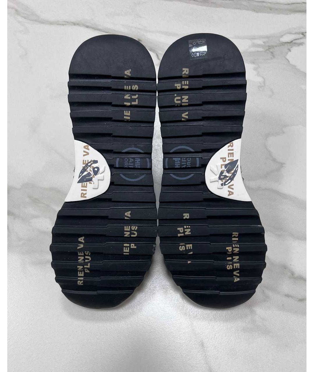 PREMIATA Зеленые кожаные низкие кроссовки / кеды, фото 6