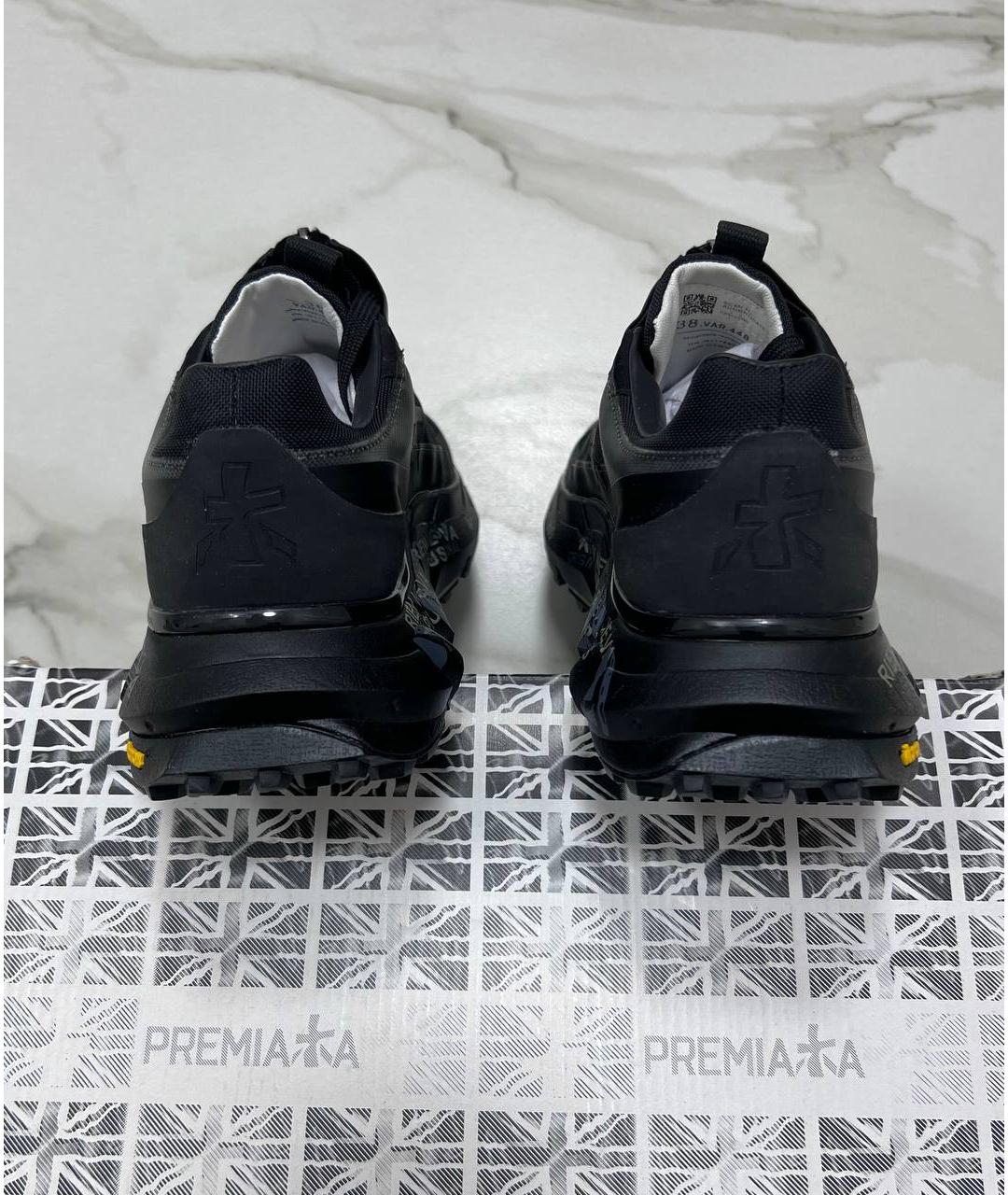 PREMIATA Черные низкие кроссовки / кеды, фото 5