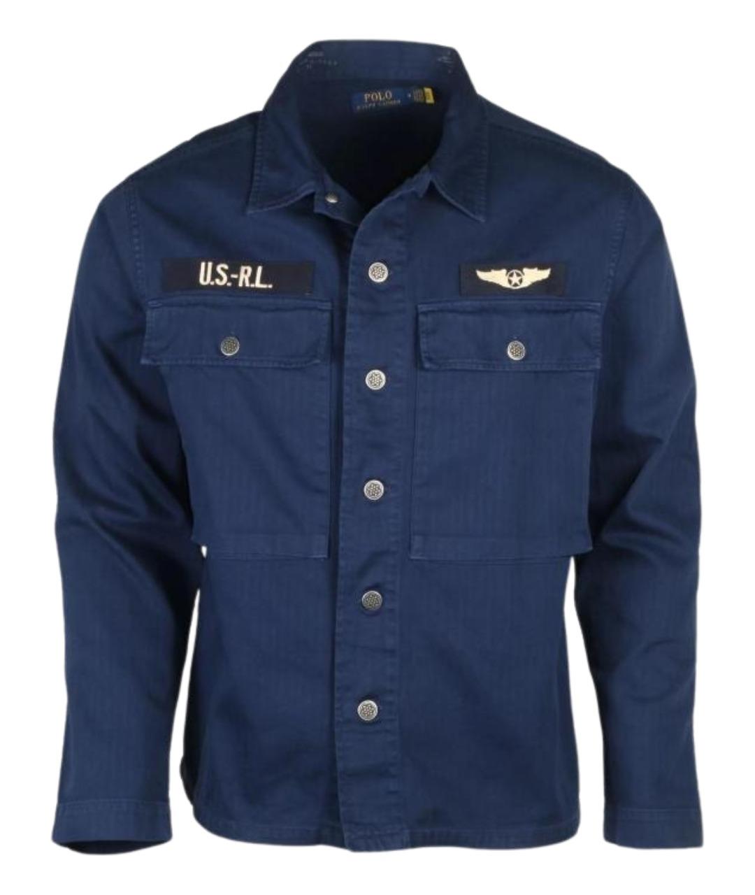 POLO RALPH LAUREN Синяя хлопковая куртка, фото 1