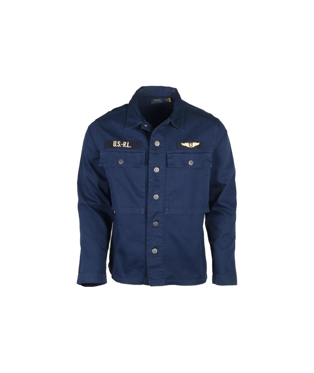 POLO RALPH LAUREN Синяя хлопковая куртка, фото 6