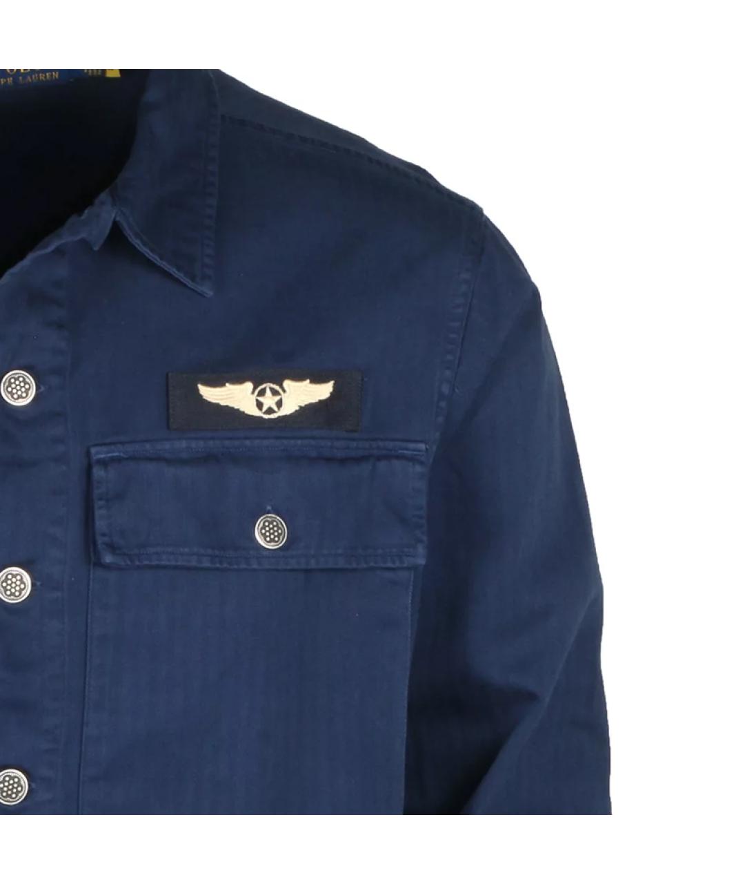 POLO RALPH LAUREN Синяя хлопковая куртка, фото 5