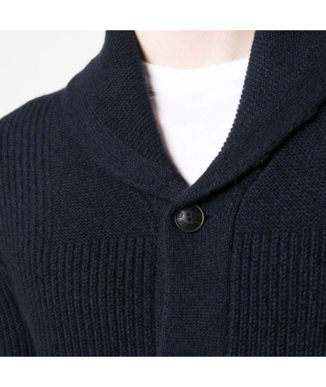 POLO RALPH LAUREN Синий шерстяной кардиган, фото 4