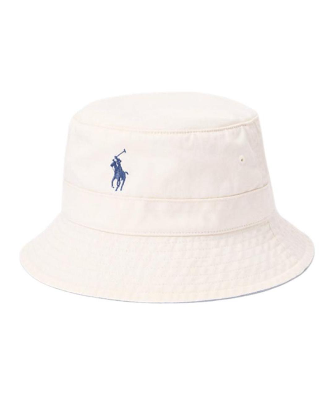 POLO RALPH LAUREN Белая хлопковая панама, фото 1