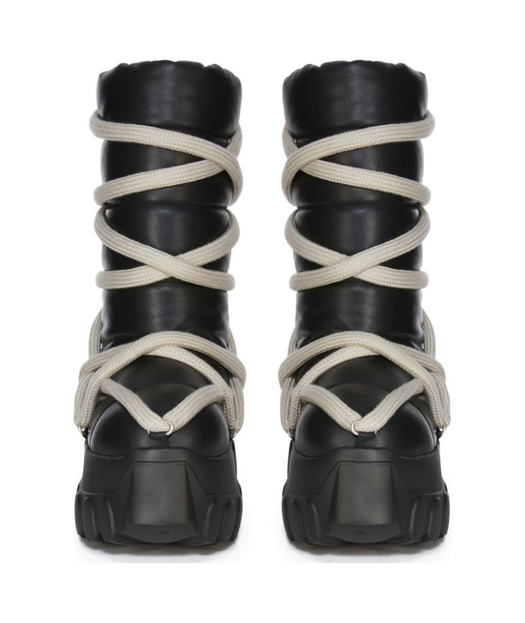 RICK OWENS Черные высокие ботинки, фото 5
