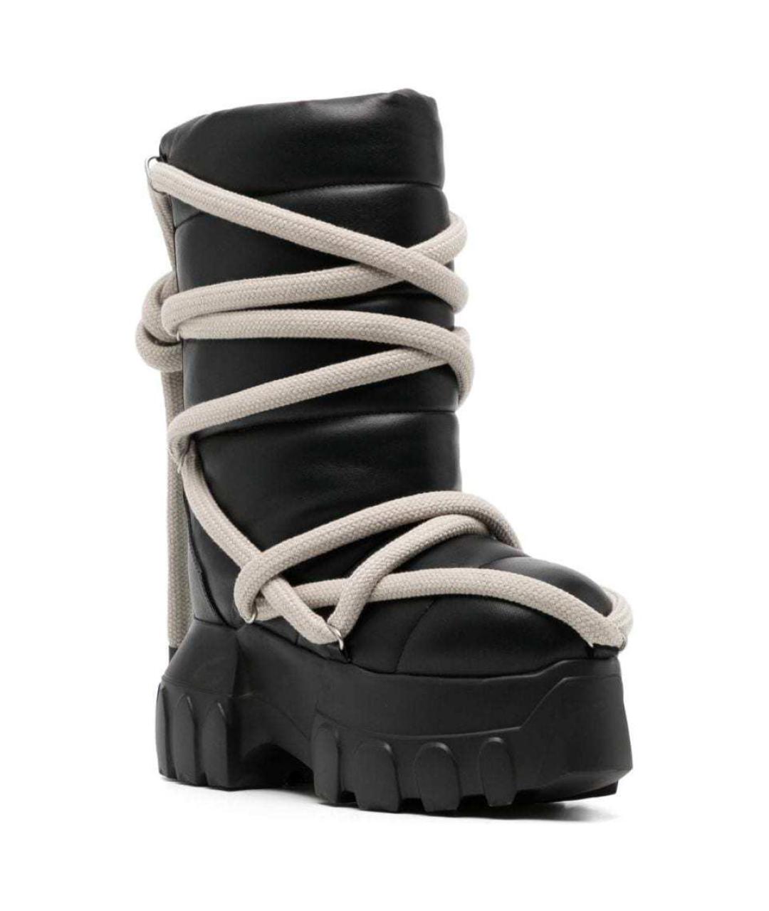 RICK OWENS Черные высокие ботинки, фото 3