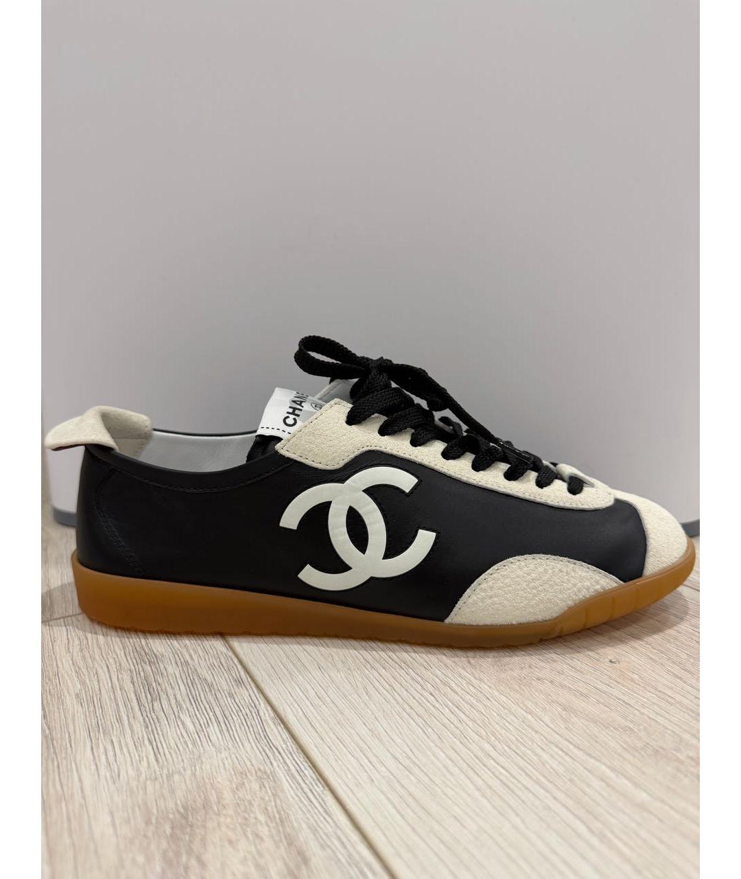 CHANEL Черные кеды, фото 5