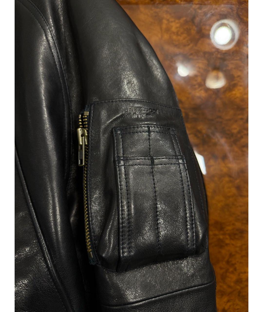 PROTOCOL INDEX Черная кожаная куртка, фото 6